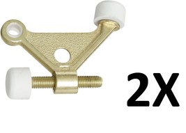 2X Stanley 57-1030 (DP57-1030) Hinge Pin Doorstops In Bright Brass - $134.75 MXN