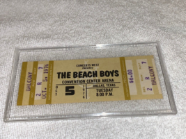 The Beach Boys 1976 Unused Concert Ticket Dallas Texas Brian Dennis Wilson Usa - £61.78 GBP