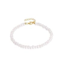 925 sterling silver bracelet pearls gold vermeil bracelets for women (silver) - £24.35 GBP