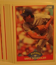 (10 card Pack) 1989 Score #528 MIKE SCHOOLER Mariners [Y117] - £2.50 GBP