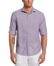 XL CUBAVERA Travel Select Wrinkle Resistant Mystical Purple Linen Shirt 50&quot; $90 - £33.31 GBP