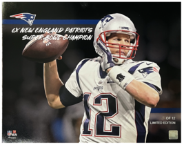 Tom Brady Unsigned Patriots 6x SB Champ 16&quot; x 20&quot; Photograph LE 12 - $49.95