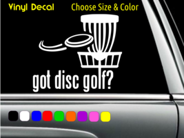 Got Disc Golf Basket Decal Laptop Car Window Sticker Choose Size Color - £2.23 GBP+