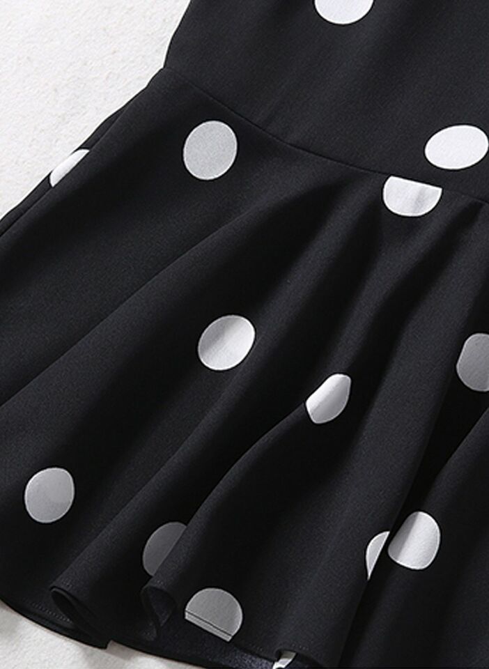 Women's Designer Polka Dot Print Flutter Sleeve Fishtail Midi Dress 6 8 AU STOCK Item image 8