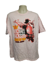 Remembering Michael Jackson King of Pop 1958 - 2009 Adult Pink XL TShirt - £11.66 GBP