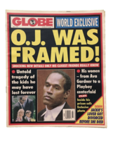 Globe Tabloid 1994 OJ Simpson Jackie Kennedy Cindy Landon Andrea Jaeger - $17.70