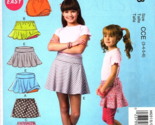 McCall&#39;s M6918 Girls 3 to 6 Skorts Skirted Short Uncut Sewing Pattern New - $10.36