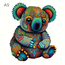 Handcrafted Wooden Koala Jigsaw Puzzle - New - Size A5 Small - $14.99