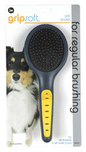 JW Pet Pin Brush Grey/Yellow 1ea/LG - £7.08 GBP