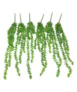 Pack of 6 Large Realistic Artificial Necklace Fern Succulents Plant Bota... - $140.79 CAD