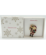 Holiday Lane Santa Claus Christmas Pin Brooch New in Box SKU U183 - £13.34 GBP