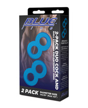 Blue Line C &amp; B Dual Cock &amp; Ball Stamina Enhancement Ring - Jelly Blue P... - $26.99