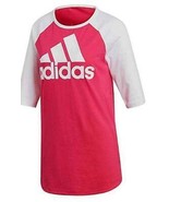Adidas Womens Cotton 3/4-Sleeve Baseball T-Shirt, Size Smal - $43.07 CAD