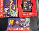 Disney&#39;s Toy Story (Sega Genesis) GAME CART LOOKS NICE/BOX &amp;MANUAL BAD S... - $17.81