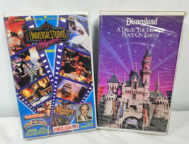 VHS Universal Studios 1994 &amp; Disneyland Day at the Happiest Place on Earth 1993 - £22.34 GBP