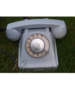 Antique Rare Soviet Russian USSR Rotary Dial Phone VEF Light Gray Color ... - $67.22 CAD