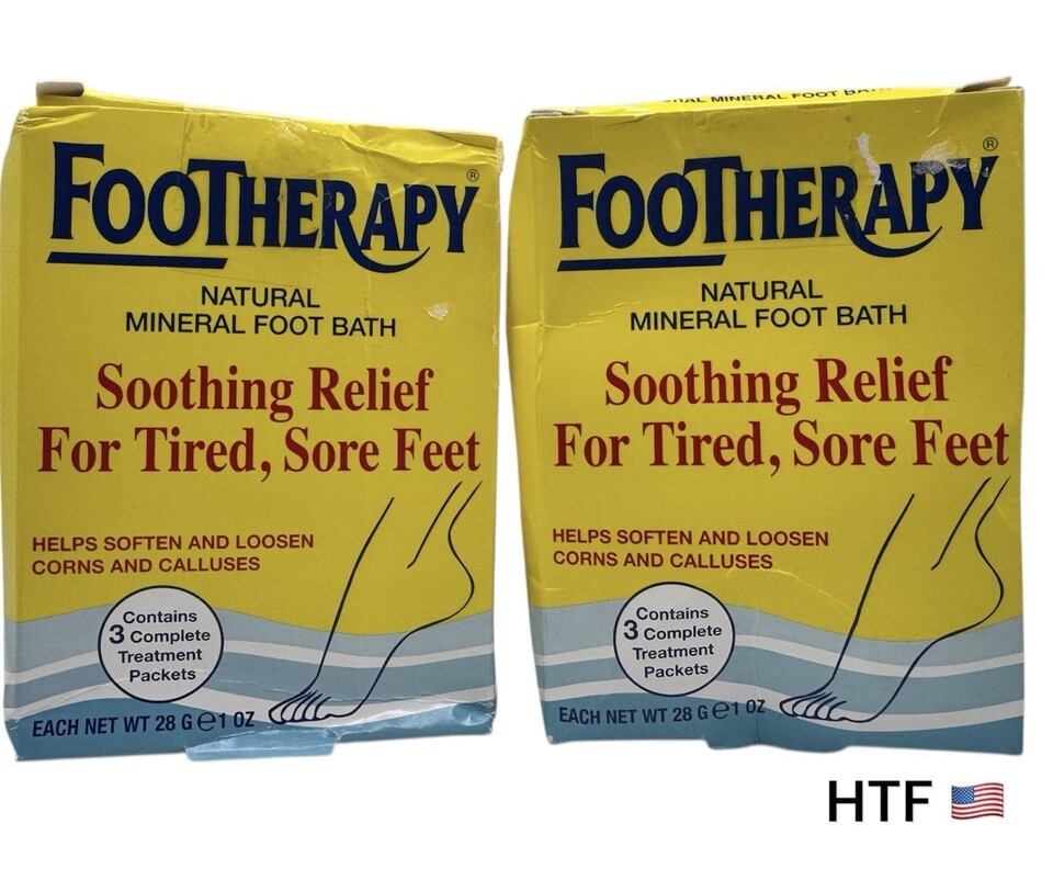 (2) Footherapy Mineral Foot Bath 3 Packets Queen Helene 1 Oz Each - New - $59.39