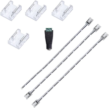 Seamless COB LED Strip Connector 2Pin Non-Waterproof IP20 Board-To-Board Gap-Fre - £10.96 GBP