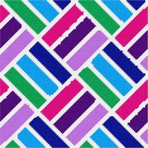 Pepita needlepoint kit: Colorful Weave 2, 9&quot; x 9&quot; - £59.46 GBP+