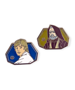 Star Wars Disney Pins: Obi Wan Kenobi and Luke Skywalker - $34.24 CAD