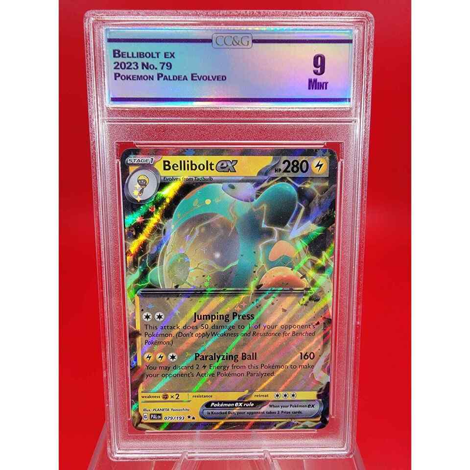 Pokémon Bellibolt EX Full Art Ultra Rare Foil 79/193 Paldea Evolved NM C... - $24.62