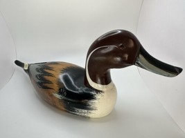 Vintage Handpainted Wood Mallard Pintail Duck Decoy 16&quot; ND2 - $51.92