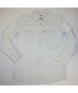 Levi&#39;s Boy&#39;s Soft Light Blue Denim Jean Shirt size M 10-12 - £10.00 GBP