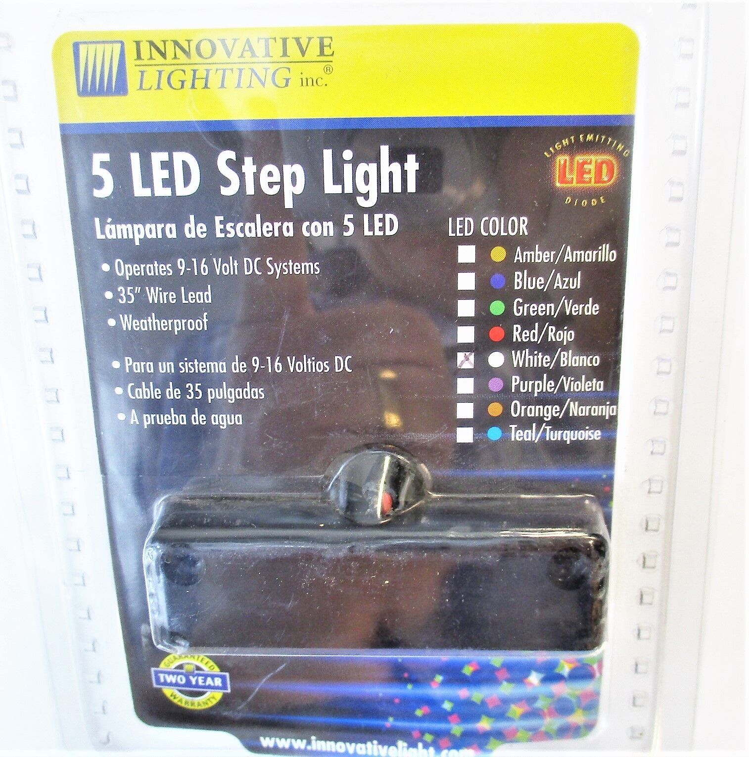 Innovative Lighting 5 LED Step Light White New 9-16V 006-5000-7 - $7.86