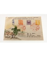 Karl Lewis 1934 Peint à la Main Aquarelle Housse Japon To Ou, USA Fujiya... - £177.95 GBP