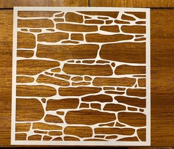 Stone Pattern Stencil 10 Mil Mylar For Screen Printing, Painting, Polymer Clay - £5.51 GBP+