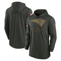 Mens Patriots 2025 Salute to Service Lightweight Pullover Hoodie - New E... - $69.90