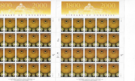 US Stamps/Postage/2 Sheets Sc #3390 Library of Congress MNH F-VF OG FV $13.20 - £7.48 GBP