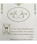 Watched Pot Never Boils 1906 Wise Sayings Print 6 x 4&quot; MilIicent Sowerby... - $375.77 MXN