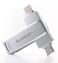 MFi Certified 512GB Flash Drive for iPhone Photo Stick, USB Thumb Drive Memory - £29.65 GBP