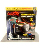 AIR DRAGON PORTABLE Air Compressor Flat Tire Plug In Car Lighter Emergen... - $29.46 CAD