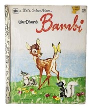 Bambi 1980 48th Printing Vintage Walt Disney  A Little Golden Book Hardc... - $4.99