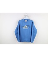 Vtg 90s Adidas Girls XL Distressed Spell Out Snowflake Crewneck Sweatshi... - $643.68 MXN