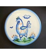 Country Scene Blue by M A HADLEY CHICKEN Trivet 6 3/4 in Discontinued - $49.49