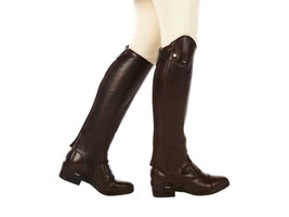Dublin Intensity Horse Riding Brown Leather Paddock Boots OR Half Chaps Gaitors - £35.25 GBP+