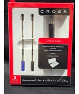 Vintage Cross Nile Ballpoint Pen And Pencil Set + 2 Refills - PENCIL IS ... - $25.77 CAD