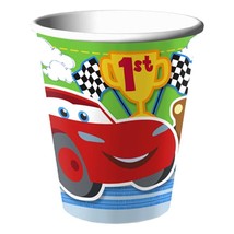 Cars 1st Birthday Paper Cups Birthday Party Supplies 9 oz 8 Per Package New - $3.45