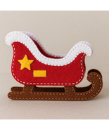Creat Christmas with this DIY Felt Santa Sleigh Tutorial! PDF Pattern A4 - $5.80