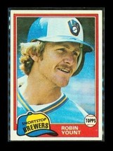 Vintage 1981 TOPPS Baseball Trading Card #515 ROBIN YOUNT Milwaukee Brewers - £7.77 GBP