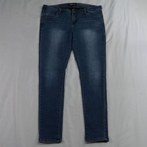 Wallflower 13 Skinny Medium Wash Bold Stitch Super Stretch Womens Jeans - £10.97 GBP