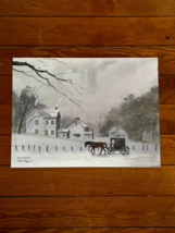 David Bailey PEACEFUL WINTER Horse &amp; Buggy on Snowy Road Poster Print Re... - £8.88 GBP