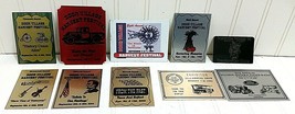 Show Exhibitor Plaque Lot Steam Gas Harvest Fest Car Tractor Power Indiana - £22.48 GBP