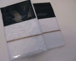 2 Ralph Lauren PALMER Standard Shams white Burnished Chamois 464tc $230 - £76.93 GBP