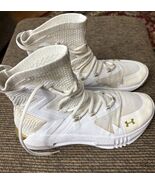 Under Armour Highlight Ace 2.0 White Metallic Gold Volleyball Shoes Size... - $33.99