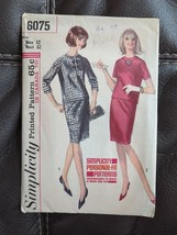 Vintage 1964 SIMPLICITY 6075 Misses 2-pc Dress Top & Slim Skirt PATTERN 12/32 - $9.49