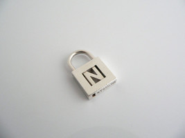 Tiffany &amp; Co Alphabet N Pendant Personalize Gift Padlock Charm Love Old Version - £277.17 GBP